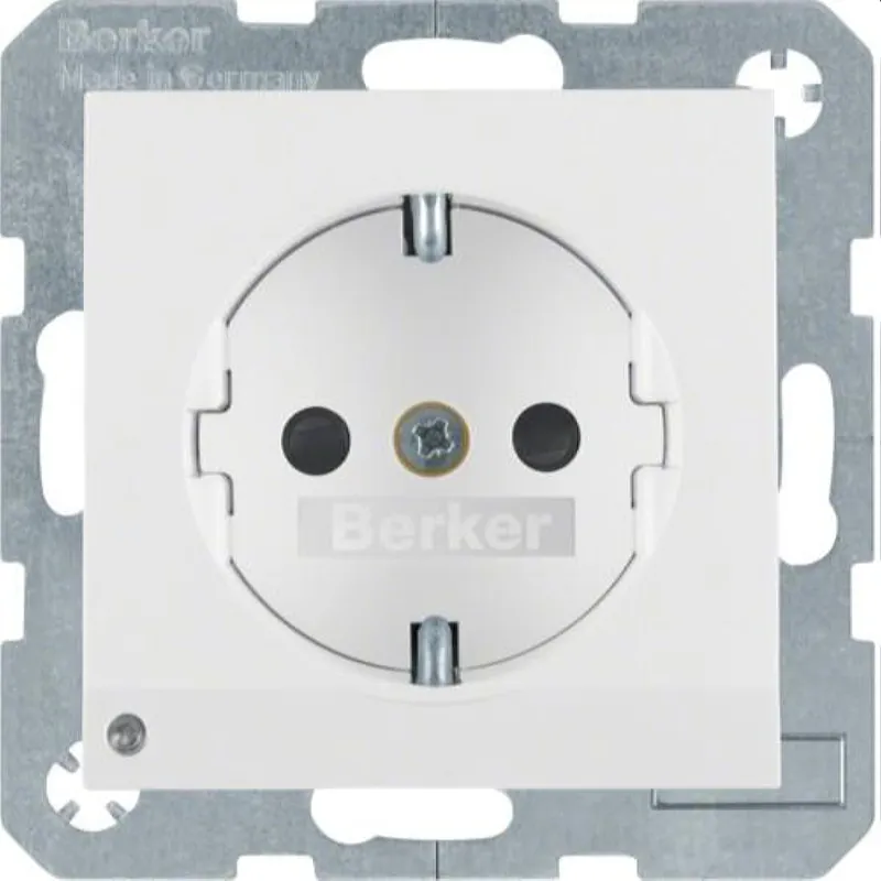 Berker SCHUKO-Steckdose M341098989 polarweiss glaenzend