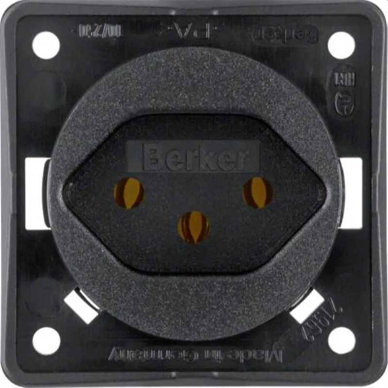 Berker Steckdose M39624905 Schweiz schwarz matt