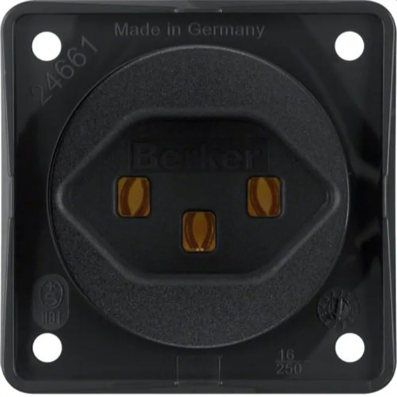 Berker Steckdose M3962592503 Schweiz schwarz matt