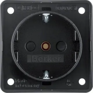 Berker SCHUKO-Steckdose M39419505 schwarz matt