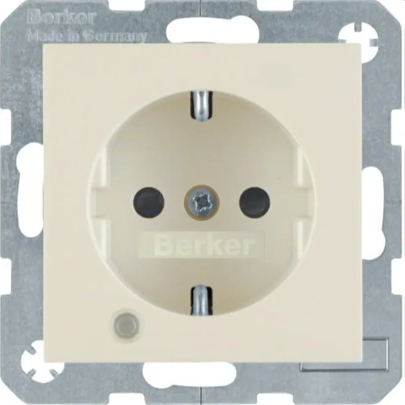 Berker SCHUKO-Steckdose M341108982 weiss glaenzend