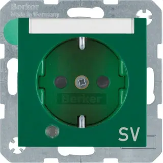 Berker SCHUKO-Steckdose M341108913 gruen glaenzend