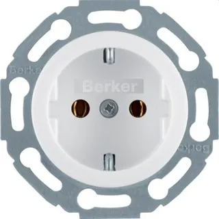 Berker SCHUKO-Steckdose M3414520 polarweiss glaenzend