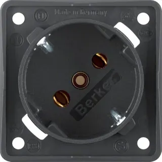 Berker SCHUKO-Steckdose M3841852525 45Grad anthrazit matt