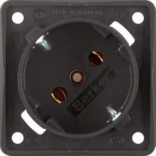 Berker SCHUKO-Steckdose M3841852521 45Grad braun matt