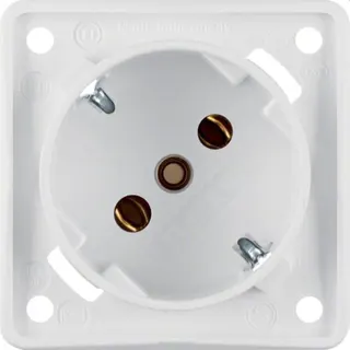 Berker SCHUKO-Steckdose M3841852522 45Grad polarweiss matt