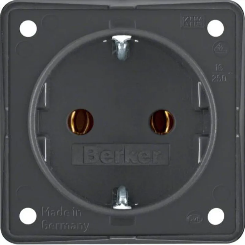 Berker SCHUKO-Steckdose M3947782505 anthrazit matt