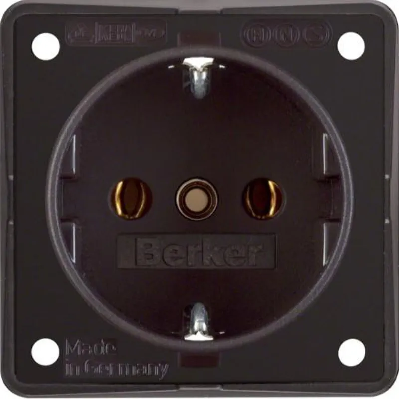 Berker SCHUKO-Steckdose M3941852501 braun matt