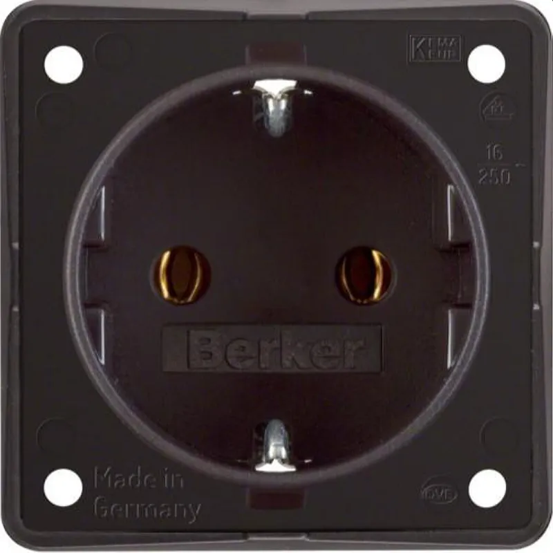 Berker SCHUKO-Steckdose M3947782501 braun matt