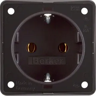Berker SCHUKO-Steckdose M3947782501 braun matt
