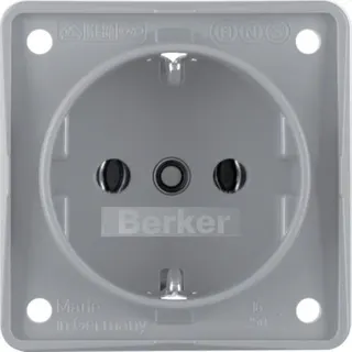 Berker SCHUKO-Steckdose M3941852506 grau matt