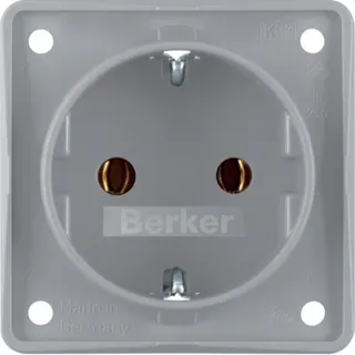 Berker SCHUKO-Steckdose M3947782506 grau matt