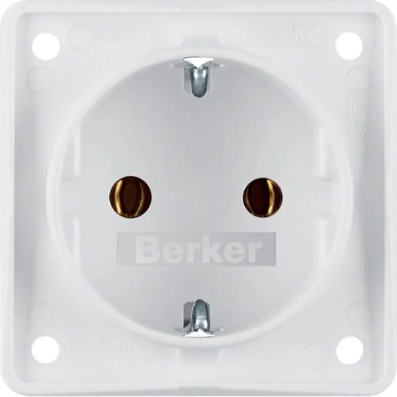 Berker SCHUKO-Steckdose M3947782502 polarweiss matt