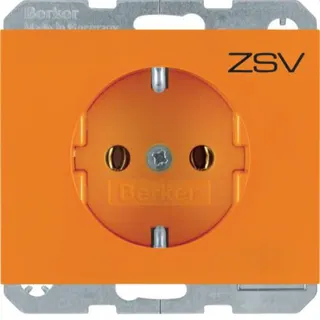 Berker SCHUKO-Steckdose M347157014 orange glaenzend