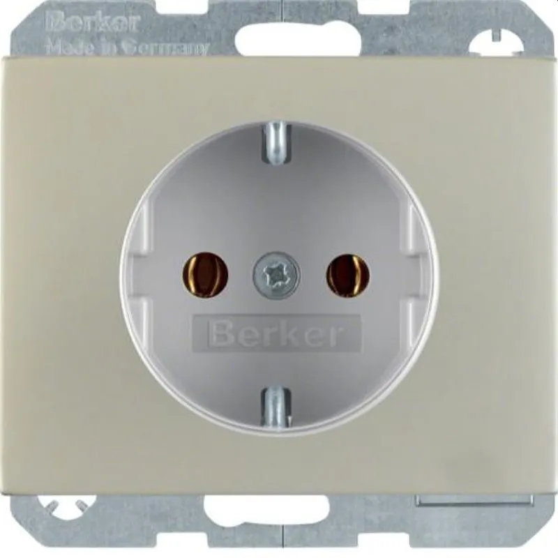 Berker SCHUKO-Steckdose M341157004 edelstahl rostfrei