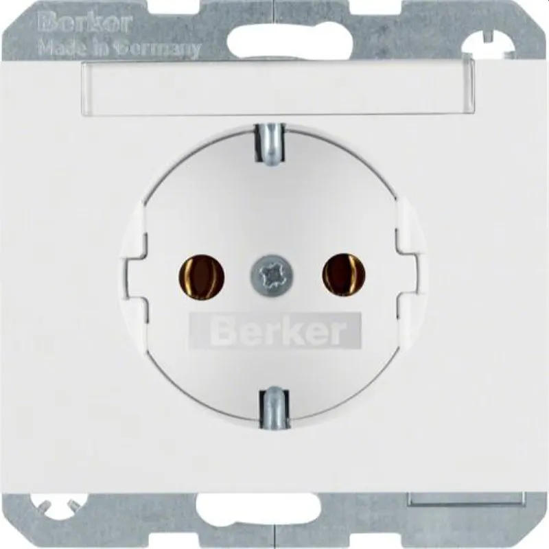 Berker SCHUKO-Steckdose M347397009 polarweiss glaenzend