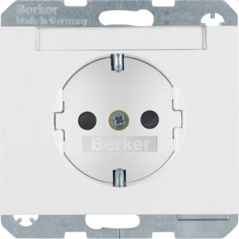 Berker SCHUKO-Steckdose M347387009 polarweiss glaenzend