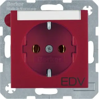 Berker SCHUKO-Steckdose M347501915 EDV rot matt