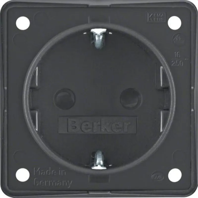 Berker SCHUKO-Steckdose M3947792505 anthrazit matt