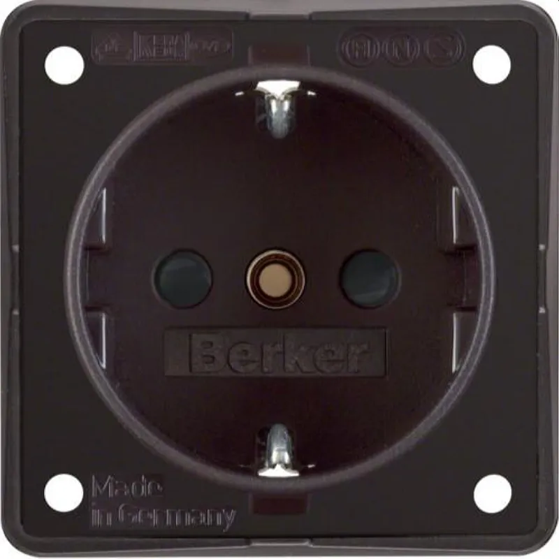 Berker SCHUKO-Steckdose M3941952501 braun matt