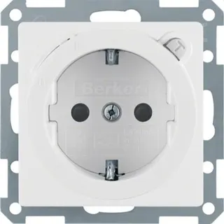 Berker SCHUKO-Steckdose M347086089 polarweiss samt