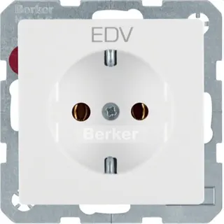 Berker SCHUKO-Steckdose M347436009 polarweiss samt