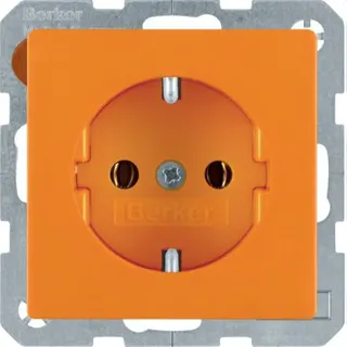 Berker SCHUKO-Steckdose M347436014 orange samt