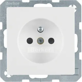 Berker Steckdose M36768766089 polarweiss samt