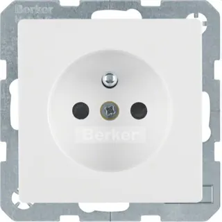 Berker Steckdose M36765766089 polarweiss samt