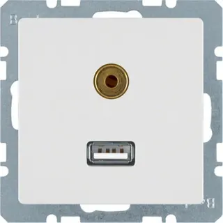 Berker Steckdose M33315396089 Q1 polarweiss samt