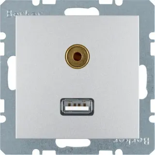 Berker Steckdose M33315391404 alu matt