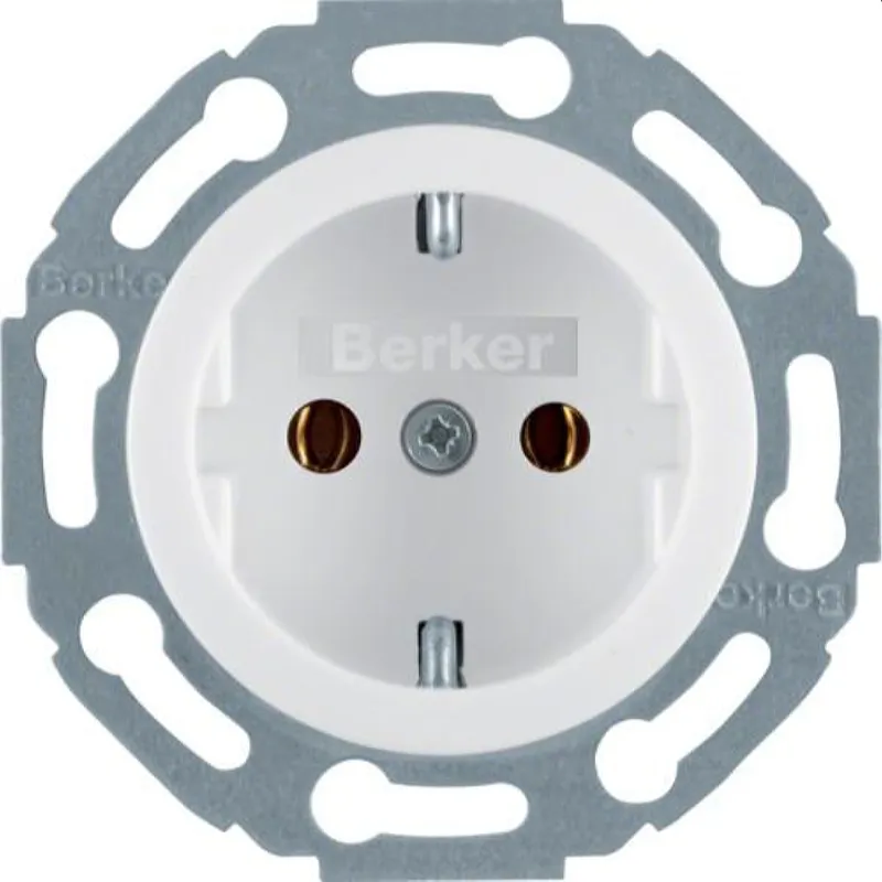 Berker SCHUKO-Steckdose M3474520 Palazzo polarweiss