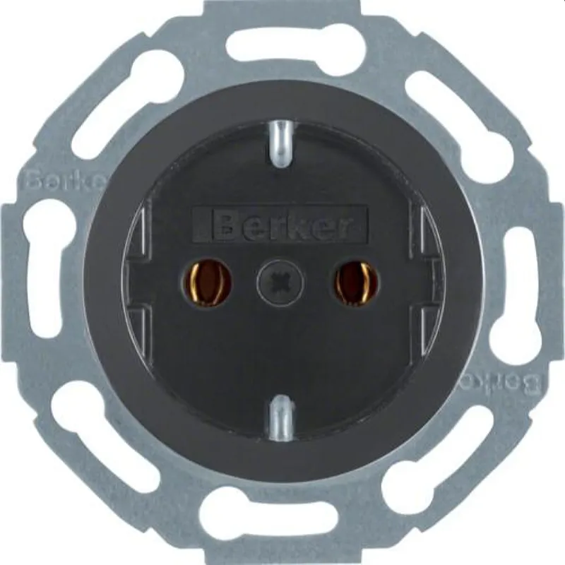 Berker SCHUKO-Steckdose M3474521 Palazzo schwarz