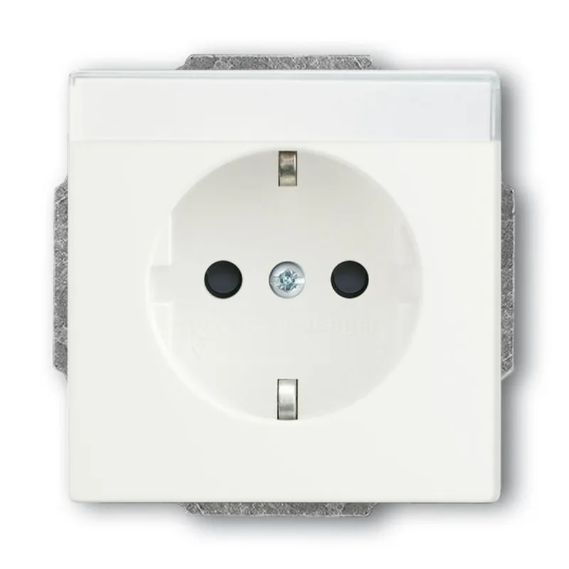 Busch-Jaeger 20 EUN-884 mit Beschriftungsfeld SCHUKO-Steckdose