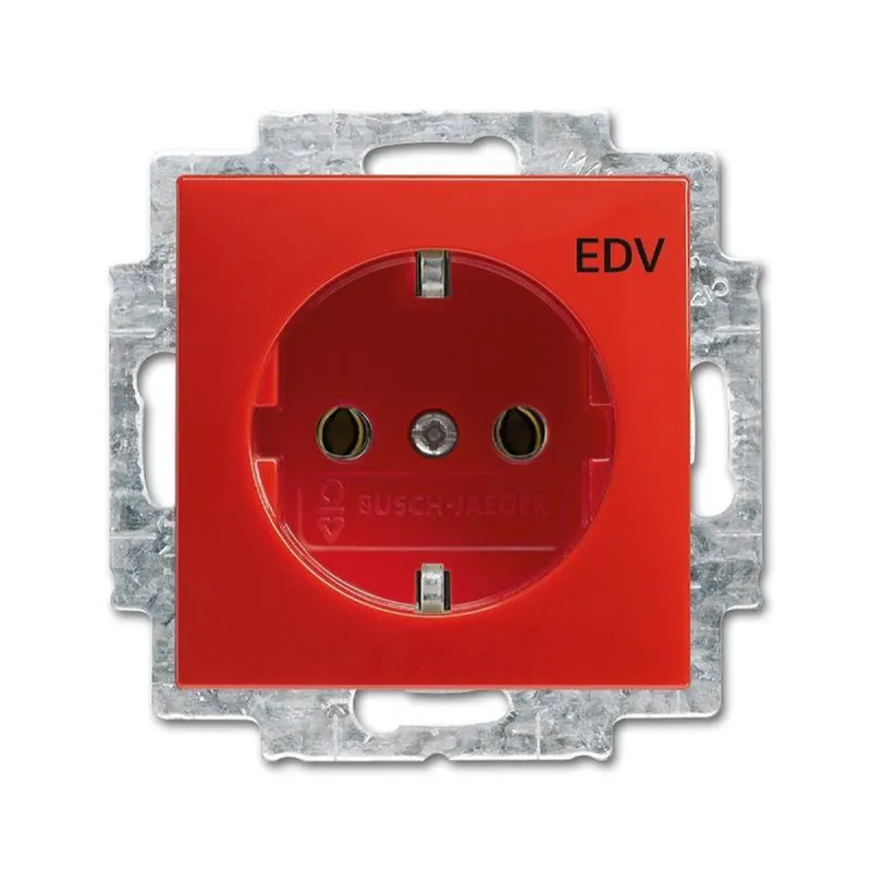 Busch-Jaeger 20 EUC/DV-917 EDV rot SCHUKO-Steckdose
