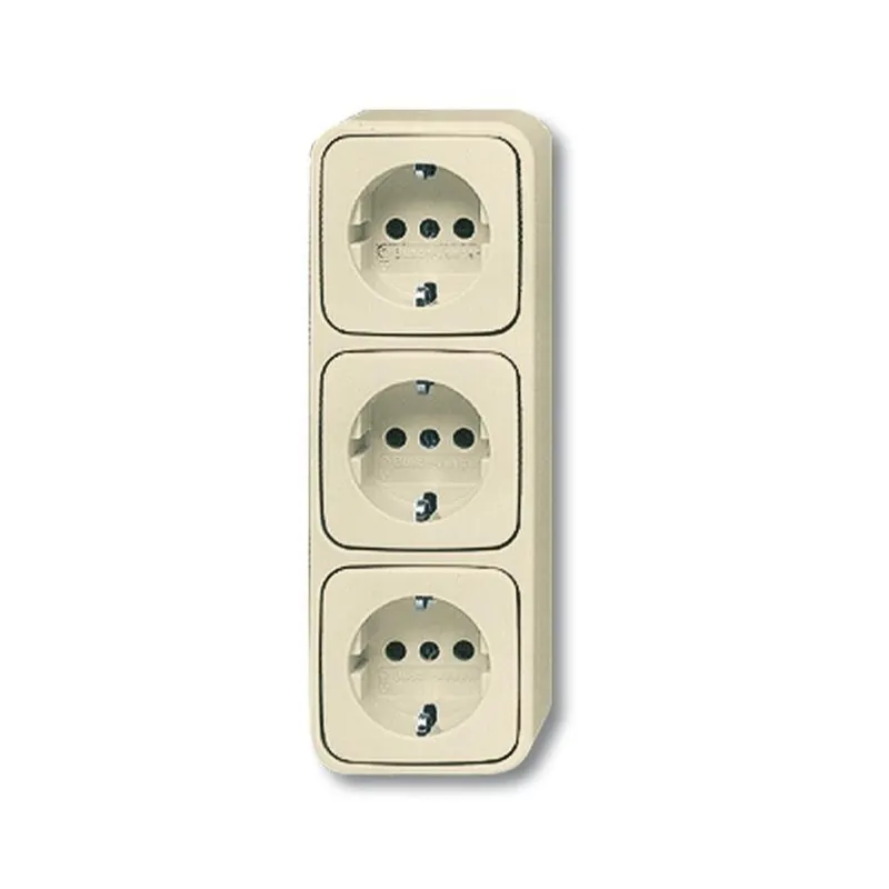Busch-Jaeger 2300-03 EAP 3fach SCHUKO-Steckdose