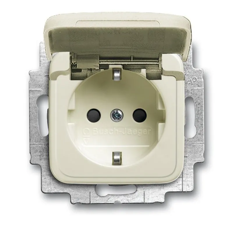 Busch-Jaeger 20 EUKB-212 Klappdeckel SCHUKO-Steckdose