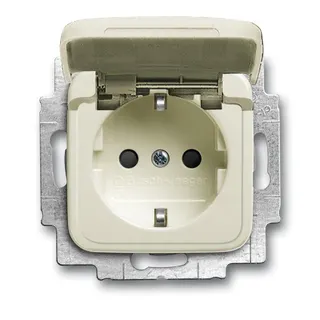 Busch-Jaeger 20 EUKB-212 Klappdeckel SCHUKO-Steckdose