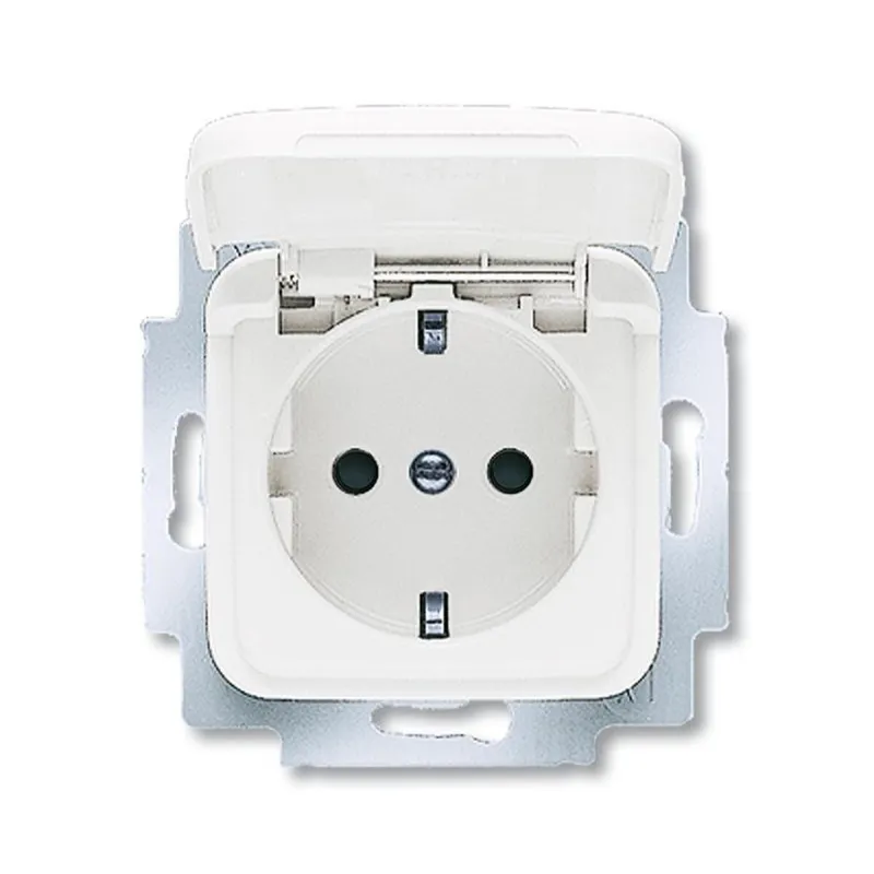 Busch-Jaeger 20 EUKB-214 Klappdeckel SCHUKO-Steckdose