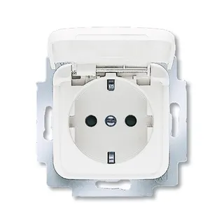 Busch-Jaeger 20 EUKB-214 Klappdeckel SCHUKO-Steckdose