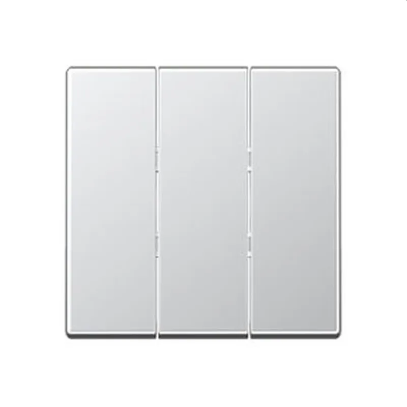 Jung Wippe 3fach, Thermoplast lackiert, Serie A, aluminium A593BFAL