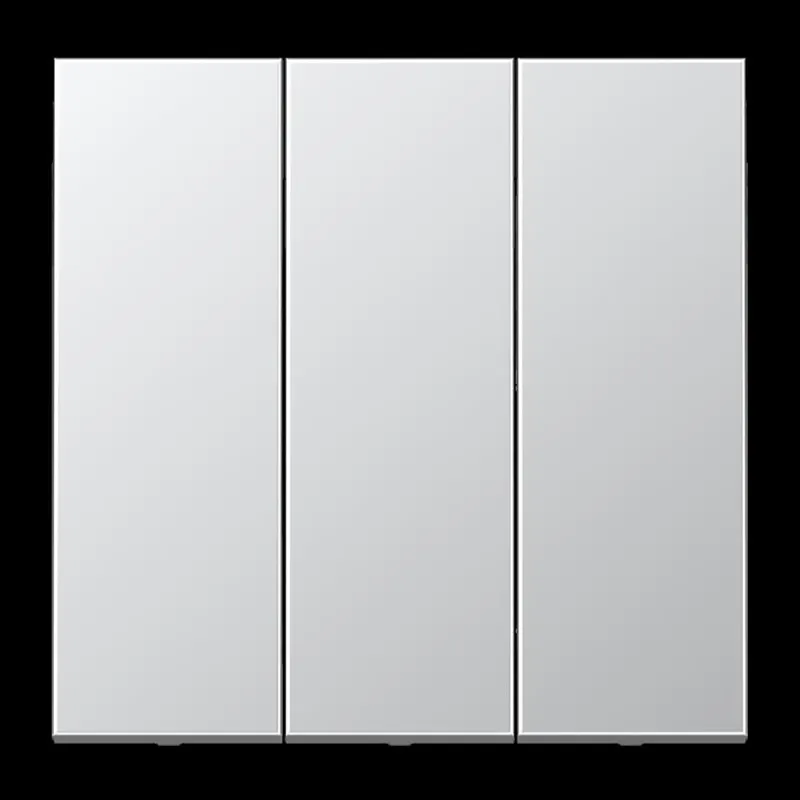 Jung Wippe 3fach, Serie LS, Aluminium AL993
