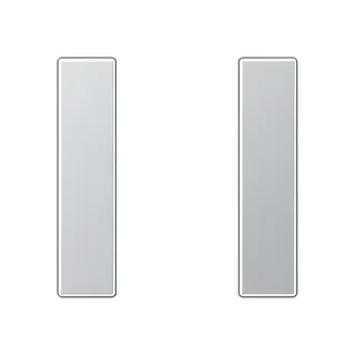Jung Tastensatz 1fach, F50, Serie A, aluminium A501TSAAL