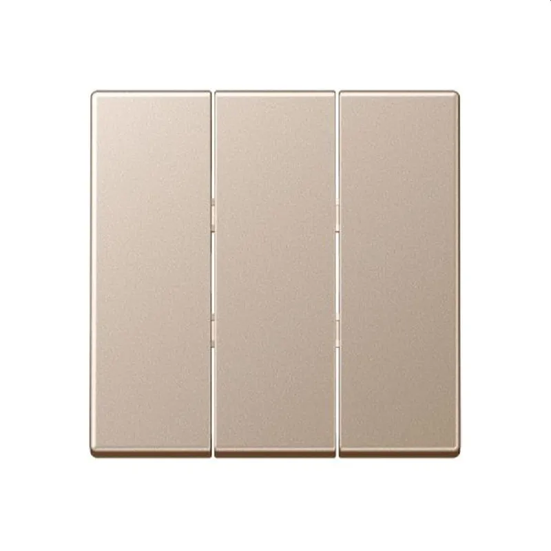 Jung Wippe 3fach, Thermoplast lackiert, Serie A, champagner A593BFCH