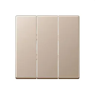 Jung Wippe 3fach, Thermoplast lackiert, Serie A, champagner A593BFCH