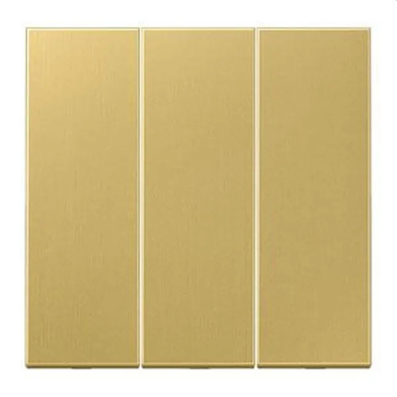 Jung Wippe 3fach, Messing, Serie LS, Messing classic ME993C