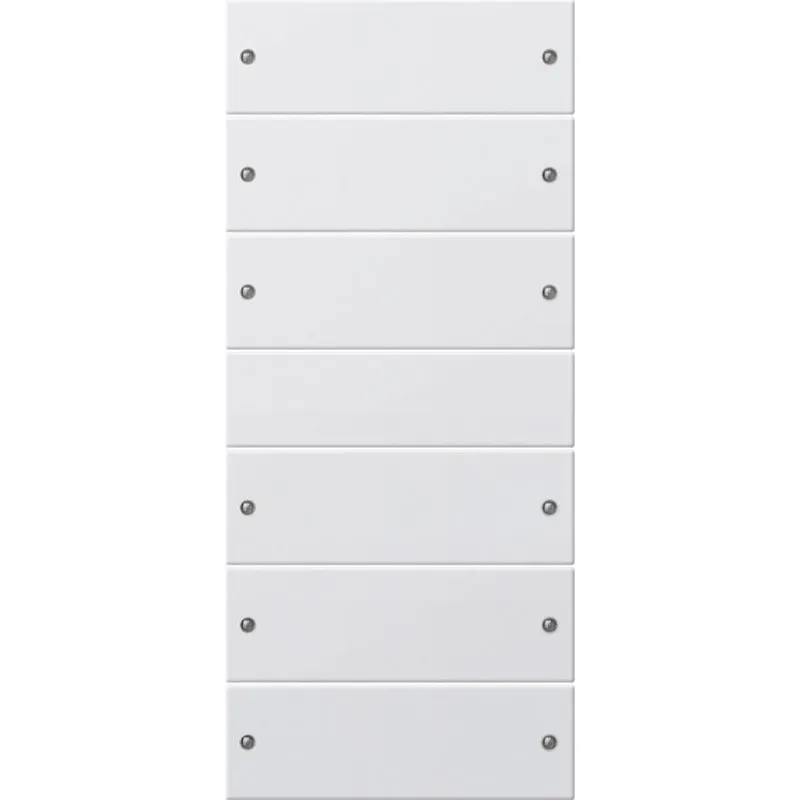 Gira Wippenset 218627 6fach System 55 reinweiss matt 218627