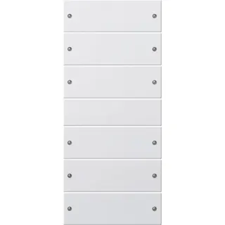 Gira Wippenset 218627 6fach System 55 reinweiss matt 218627