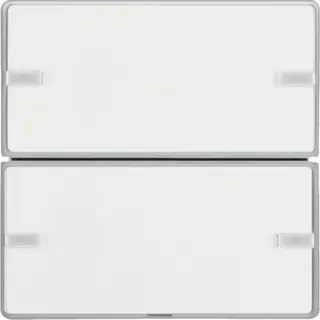 Berker Tastsensor 2fach Komfort KNX Q.x alu samt lackiert 80142321