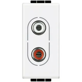 Bticino Anschlussdose N4281 RCA 2-f weiss